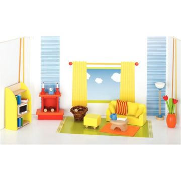 Salon pour maison de poupées, 34 pièces