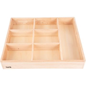Plateau en bois 7 compartiments
