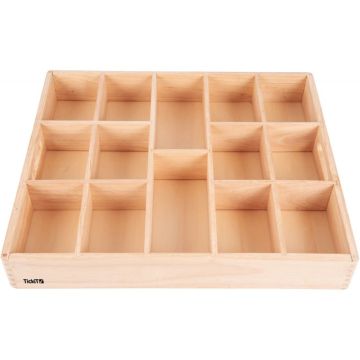 Plateau en bois 14 compartiments