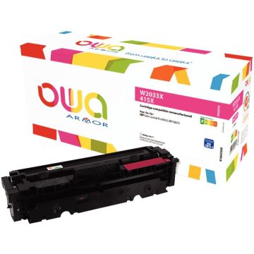 Cartouche laser compatible HP 415X magenta haute capacité