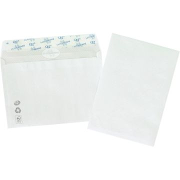 Paquet de 50 enveloppes blanches 114x162mm 80g bande siliconée