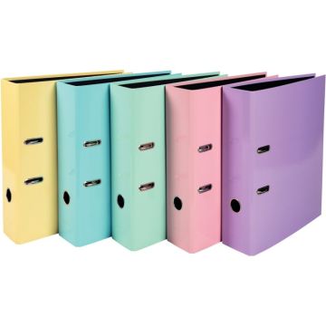 Classeur à levier AQUAREL dos 8 cm, coloris assortis