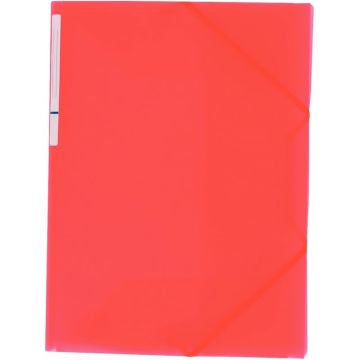 Chemise 3 rabats à élastiques COLOR FRESH en polypropylène, rouge