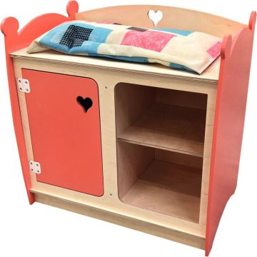 Table à langer en bois pour poupées