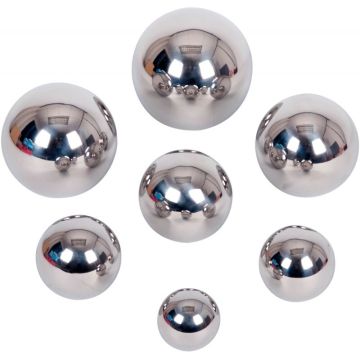 Boite de 7 balles sonores argent