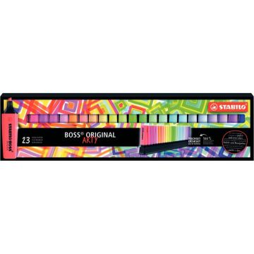 Set de bureau 23 surligneurs Boss assortis
