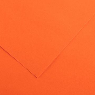 Paquet de 10 feuilles Colorline 50x65 cm 150 g orange