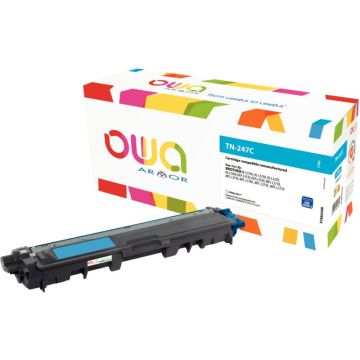 Toner compatible Brother TN247C cyan haute capacité
