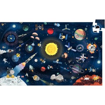 Puzzle 200 pièces l'espace + livret