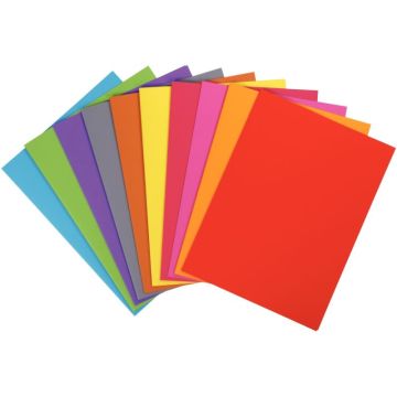 Paquet de 100 chemises 210 g ROCK"S format 24x32 cm coloris assortis