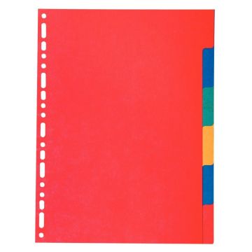 Jeu de 6 intercalaires en carte recyclée 220g, format A4