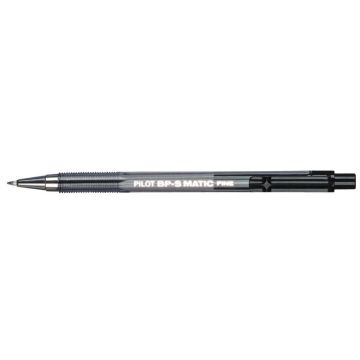 Stylo bille BPS Matic rétractable noir