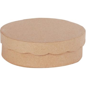 Lot de 8 boites rondes fantaisie diamètre 11 cm