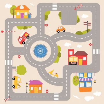 Tapis pour ilot d'activités pour 28263 75x75cm