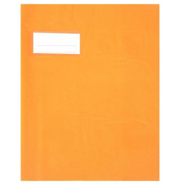 Paquet de 10 protèges-cahier épaisseur 21/100ème 17x22 cm PVC coloris orange