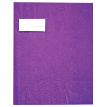 Paquet de 10 protèges-cahier épaisseur 21/100ème 17x22 cm PVC coloris violet