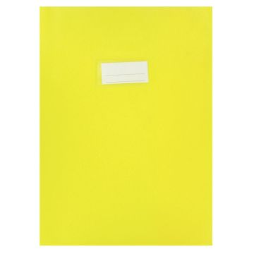 Paquet de 10 protèges-cahier épaisseur 21/100ème 21x29,7cm PVC coloris jaune
