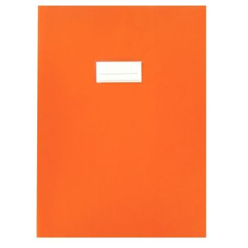 Paquet de 10 protèges-cahier épaisseur 21/100ème 21x29,7cm PVC coloris orange