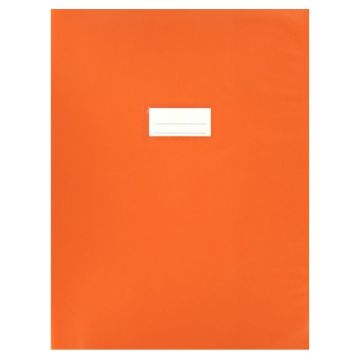 Paquet de 10 protèges-cahier épaisseur 21/100ème 24x32cm PVC coloris orange