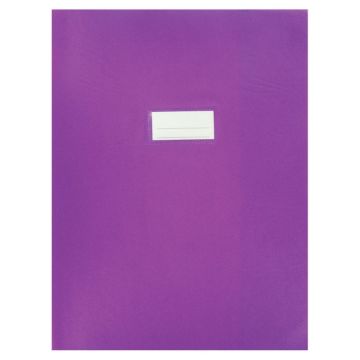 Paquet de 10 protèges-cahier épaisseur 21/100ème 24x32cm PVC coloris violet