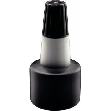 Encre à tampon sans huile, Flacon 30 ml, coloris noir