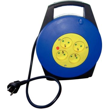 Enrouleur électrique 4 prises 10m