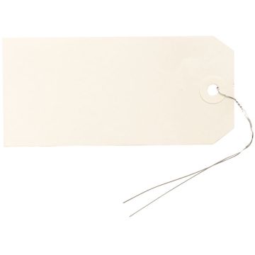 Boite de 1000 étiquettes américaines avec fil de fer 120x57mm