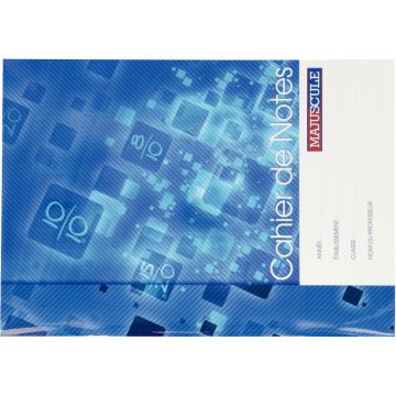 Cahier de notes 44 pages format 21 x 29,7 cm (A4) à la marque Majuscule