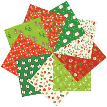Pochette de 60 feuilles Origami Noël format 20 x 20 cm