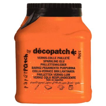 Pot de 150 grammes de vernis-colle pailleté