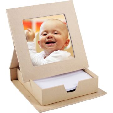 Lot de 5 porte bloc-notes en carton + photo