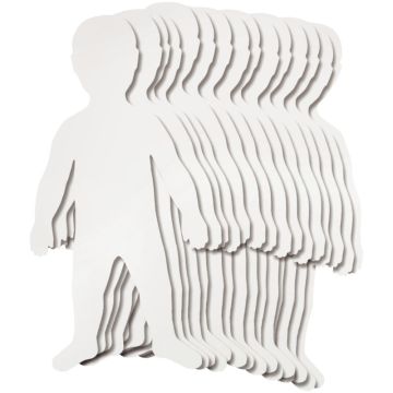Kit de 24 grandes silhouettes d'enfants