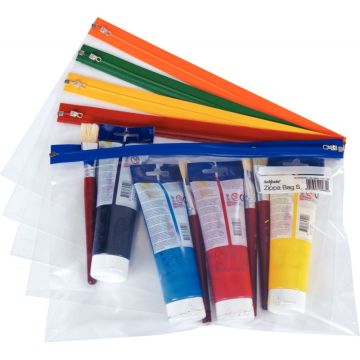 Paquet de 5 pochettes fourre-tout A4++ assortis