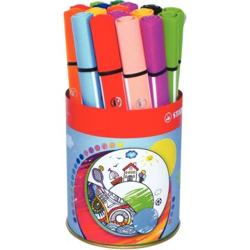 Pot de 16 feutres Trio Scribbi assortis