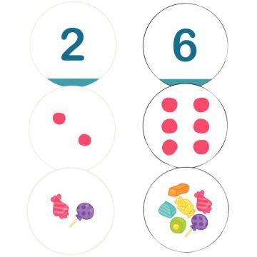 DISCOLUD nombres et quantités de 1 à 6