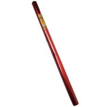 Rouleau de papier métallisé 1 face 200 x 70 cm coloris rouge