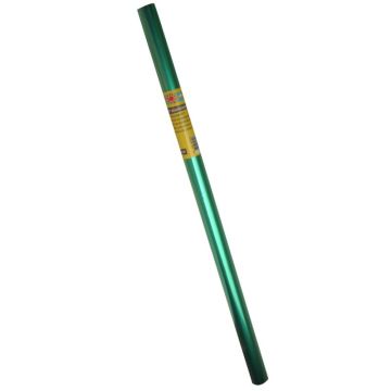 Rouleau de papier métallisé 1 face 200 x 70 cm coloris vert