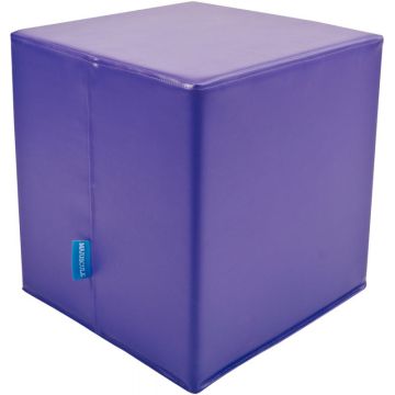 Pouf carré en PVC 38x38cm violet