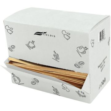 Boîte de 1000 agitateurs en bois 14cm