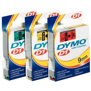 Recharge DYMO D1 12 mm x 7 m bleu et blanc
