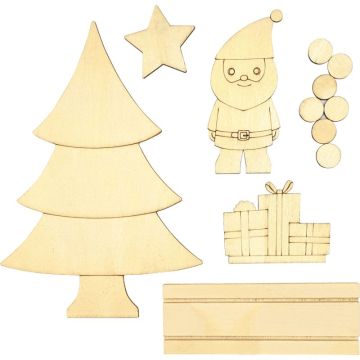Scène de Noël à monter en bois