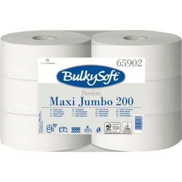 Lot de 6 rouleaux papier hygiénique JUMBO 1052 feuilles 2 plis