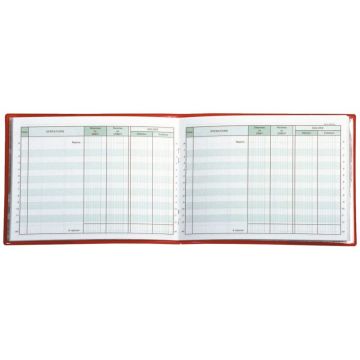 Carnet de position du compte bancaire, format 11 x 15 cm