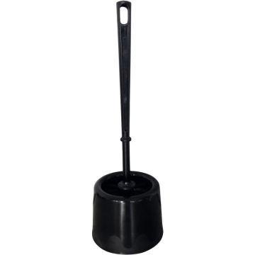 Porte brosse + brosse WC noir