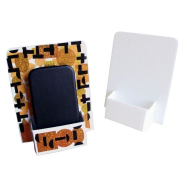 Lot de 10 porte-téléphone en carton blanc