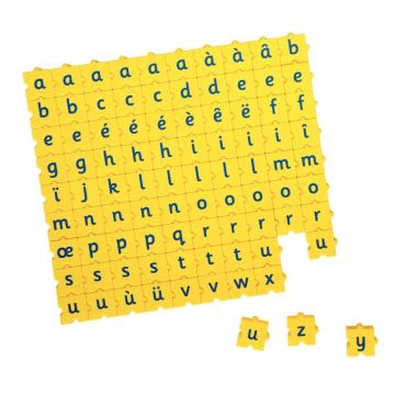 Sachet de 90 lettres minuscules 3x3 cm