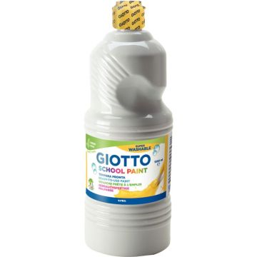 Flacon de 1 L de gouache liquide lavable GIOTTO coloris blanc