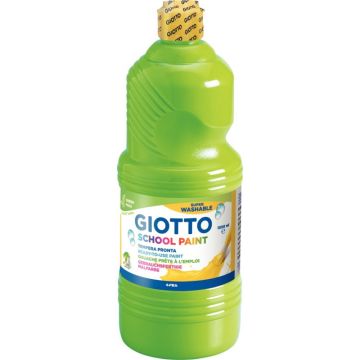 Flacon de 1L de gouache liquide lavable GIOTTO coloris  vert printemps