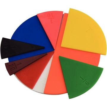 Boite de 10 cercles fraction 10cm