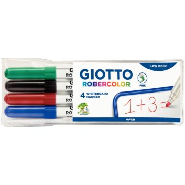 Étui de 4 feutres Robercolor pointe ogive assortis